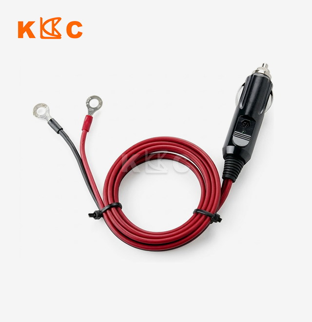 Cigarette Lighter Plug to Ring Terminal Cable
